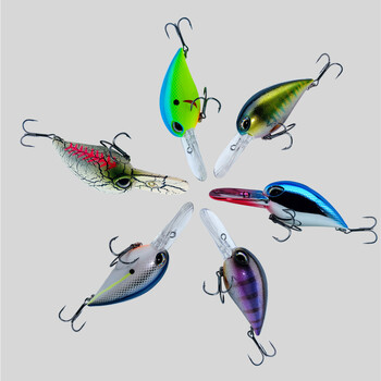 GREENSPIDER 2023 New Crankbait Fishing Wobblers 19g 6cm Artificial Crank Bait Bass Fishing Lure λούτσος Floating Lure