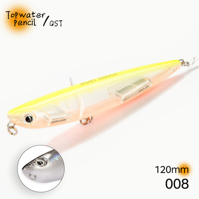 Hunthouse D02 Sparrow Ceruza Felszíni horgászcsali Topwater Stickbaits 90/120mm 11.5/26g Top Walkers pesca Bass Tackle