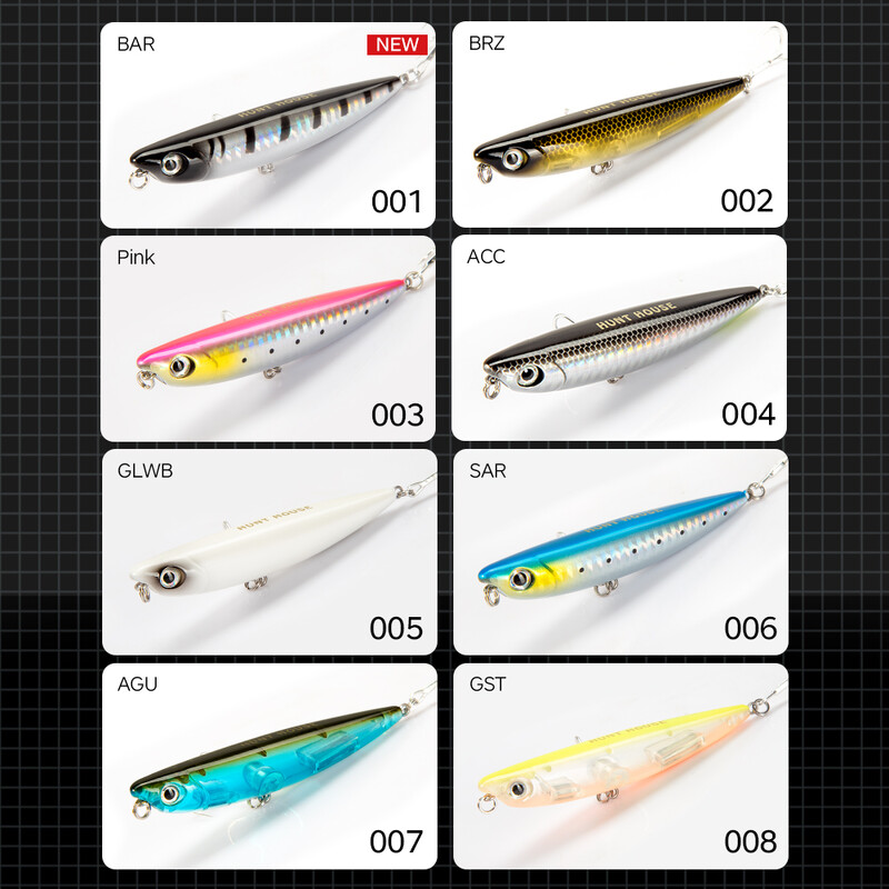 Hunthouse D02 Sparrow Ceruza Felszíni horgászcsali Topwater Stickbaits 90/120mm 11.5/26g Top Walkers pesca Bass Tackle