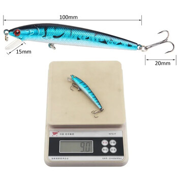 2Pcs Minnow плаваща риболовна примамка 10cm 9g твърда стръв воблер SwimBait Carp Striped bass Pesca риболовни принадлежности