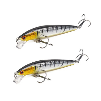 2tk Minnow ujuv püügilant 10cm 9g kõva söödaga voobler SwimBait karpkala triibuline bass Pesca kalastustarbed