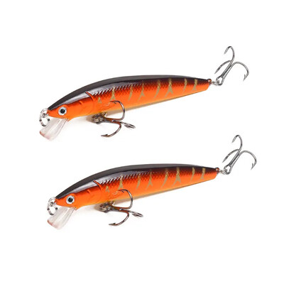 2 ks plávajúca rybárska návnada na ryby Minnow 10 cm 9 g tvrdá návnada wobler swimbait kapor pruhovaný ostriež rybárske potreby