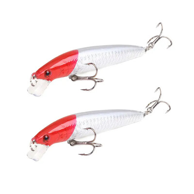 2 ks plávajúca rybárska návnada na ryby Minnow 10 cm 9 g tvrdá návnada wobler swimbait kapor pruhovaný ostriež rybárske potreby