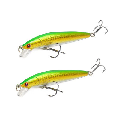 2 ks plávajúca rybárska návnada na ryby Minnow 10 cm 9 g tvrdá návnada wobler swimbait kapor pruhovaný ostriež rybárske potreby