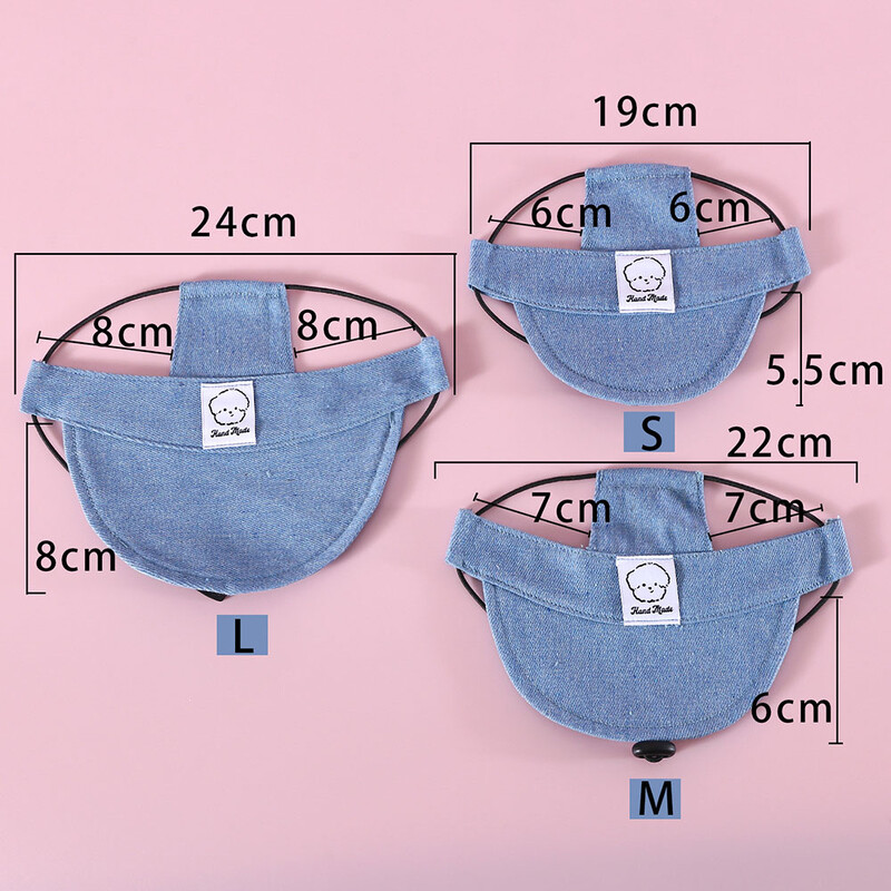 Suņu cepure ar atverēm ausīm Moderna džinsa suņu beisbola cepure Regulējama vasaras ceļojumu sporta cepure maziem vidēji lieliem suņiem