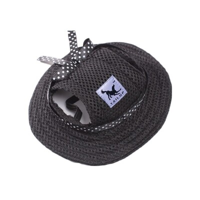 1 kom. Modni šareni prugasti mrežasti šešir za sunčanje, prozračni šešir za štene, šešir princeze, dodaci za kućne ljubimce za hodanje na otvorenom