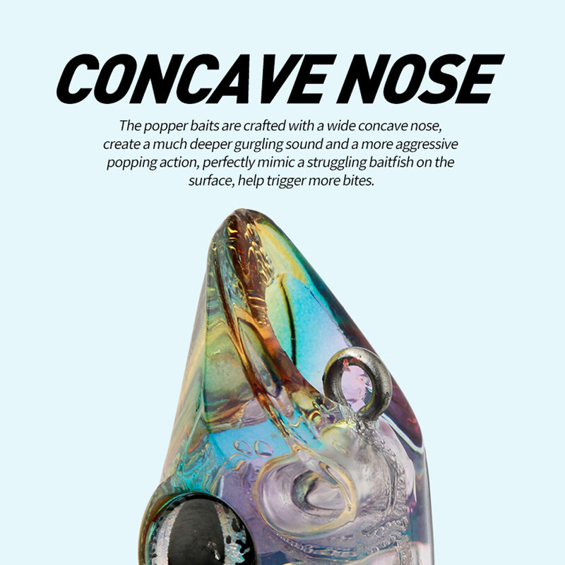 125 mm, 17,5 g pieštukas, pieštukas, žvejybos masalas, dirbtinis kietas masalas, sūraus vandens paviršinis masalas Vobleris SeabassTopwater vobleriai