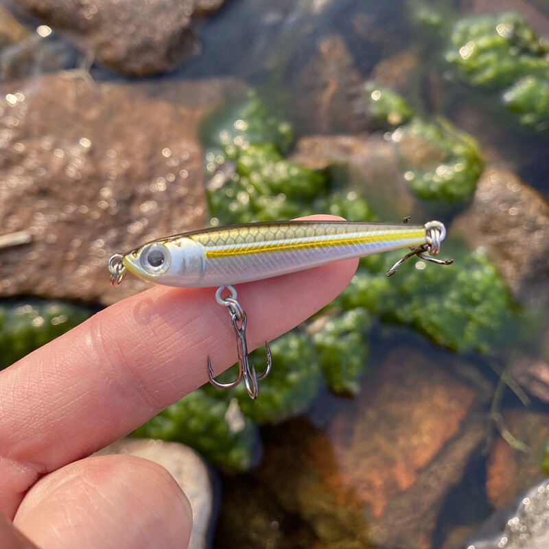 ULTRA LIGHT süllyedő ceruzacsali kemény horgászcsalik, 48 mm-es 2,8 g-os kis Fish Buster mesterséges csali tengeri keszeg sügérhez