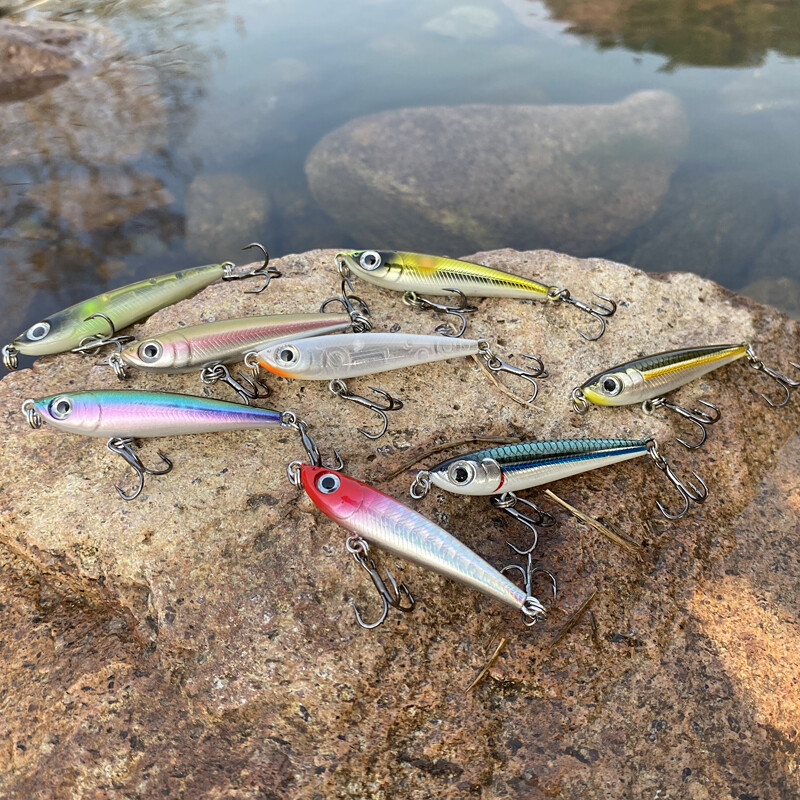 ULTRA LIGHT süllyedő ceruzacsali kemény horgászcsalik, 48 mm-es 2,8 g-os kis Fish Buster mesterséges csali tengeri keszeg sügérhez