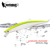 Hunthouse Tide Slim Minnow Flyer žvejybos masalas Long Casting Skęstantis kietas masalas 175mm 34g Pesca Jerkbaits Seabass Pike
