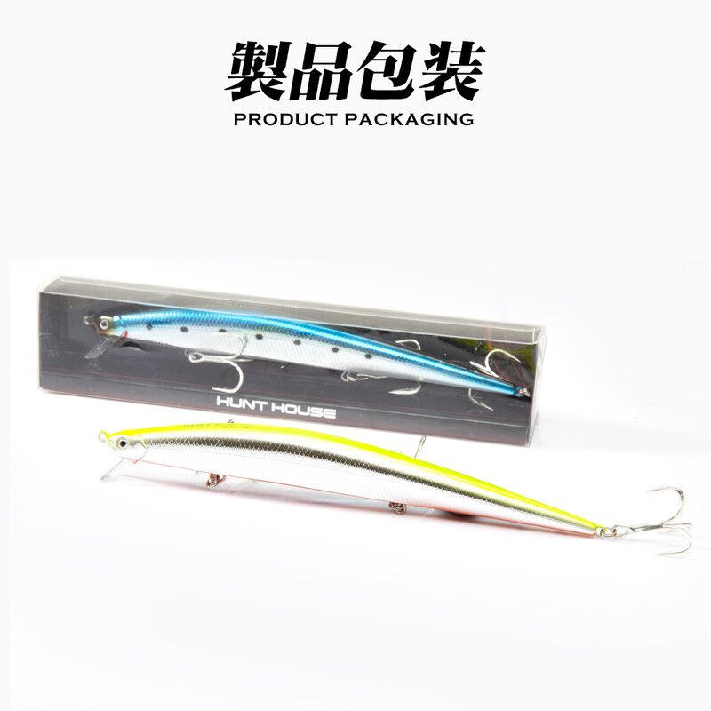 Hunthouse Tide Slim Minnow Flyer žvejybos masalas Long Casting Skęstantis kietas masalas 175mm 34g Pesca Jerkbaits Seabass Pike