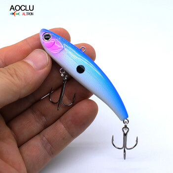 AOCLU Wobbler Super Quality Sinking VIB Vibration 90mm 29g Hard Bait Fishing Lure Bass Fresh Salt Water VMC Hooks