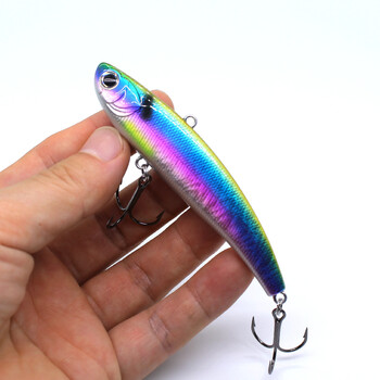 AOCLU Wobbler Super Quality Sinking VIB Vibration 90mm 29g Hard Bait Fishing Lure Bass Fresh Salt Water VMC Hooks