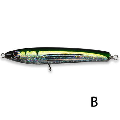 TAKEDO JY58 Basswood Bait Topwater Lures 200MM 80G Wood Pencil Lure Long Casting Vobleri Tuna Trolling Lure Makšķerēšana ar laivu