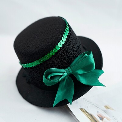 Fesztivál Kutya Kalap Kutyák Macska Esküvői Parti Urak Kalapok Kutya Cica Fejfedők Kisállat Halloween Photo Prop cilinder Tartozék