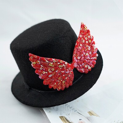 Fesztivál Kutya Kalap Kutyák Macska Esküvői Parti Urak Kalapok Kutya Cica Fejfedők Kisállat Halloween Photo Prop cilinder Tartozék