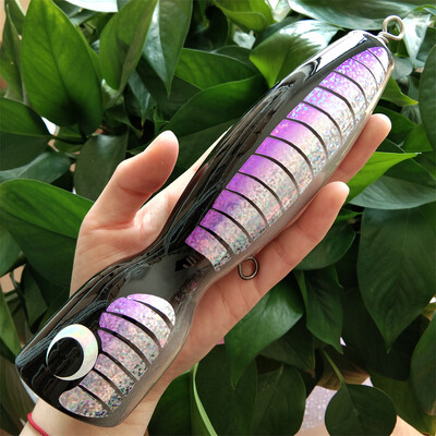 18 cm 120 g žvejybos masalas sūraus vandens popper Big Game Topwater Lure medžio masalas žvejybai