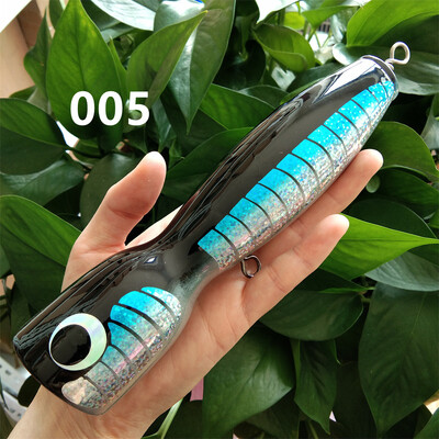 18 cm 120 g žvejybos masalas sūraus vandens popper Big Game Topwater Lure medžio masalas žvejybai