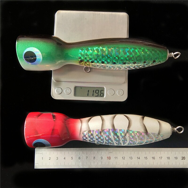 18 cm 120 g žvejybos masalas sūraus vandens popper Big Game Topwater Lure medžio masalas žvejybai