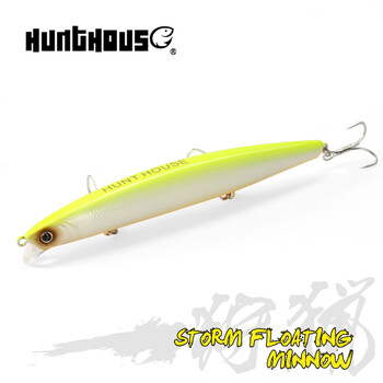 Hunthouse Minnow Fishing Lures 135mm/21g Tungsten Weight Floating Hard Wobblers for Bass Trout Long Casting Bait 2021 pesca