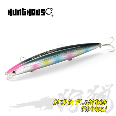 Hunthouse Minnow horgászcsalik 135mm/21g volfrám súlyú úszó kemény wobblerek sügér pisztránghoz, hosszú dobás csali 2021 pesca