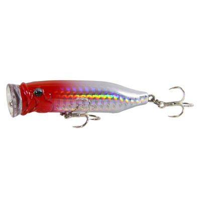 Plutajući Popper Wobbler mamac za ribolov sa 6 udica 6,5 cm 10 g Crankbait Umjetni mamac Poper Pesca mamac za šarana za štuku