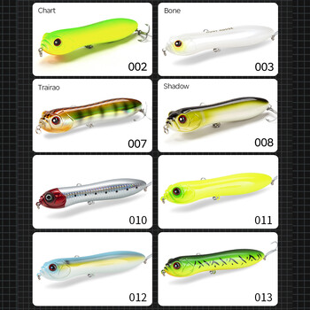 Hunthouse Pencil Fishing Lure Store Topwater Плаваща примамка за сладководен риболов 110 mm 130 mm Голяма дрънкаща топка Силен шум за бас