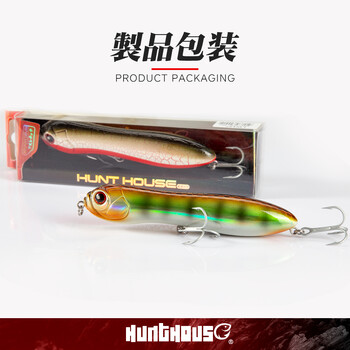 Hunthouse Pencil Fishing Lure Store Topwater Плаваща примамка за сладководен риболов 110 mm 130 mm Голяма дрънкаща топка Силен шум за бас