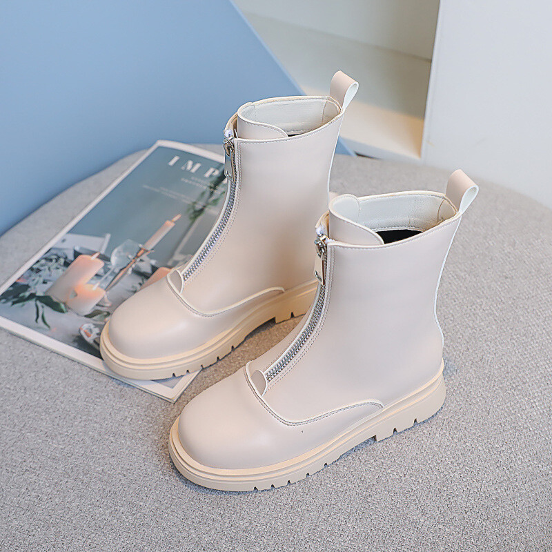 Meiteņu zābaki 2023. gada pavasarī un rudenī, jauni Mārtiņa zābaki bērniem, samta zābaki, īsi zābaki vienai princesei Catwalk.