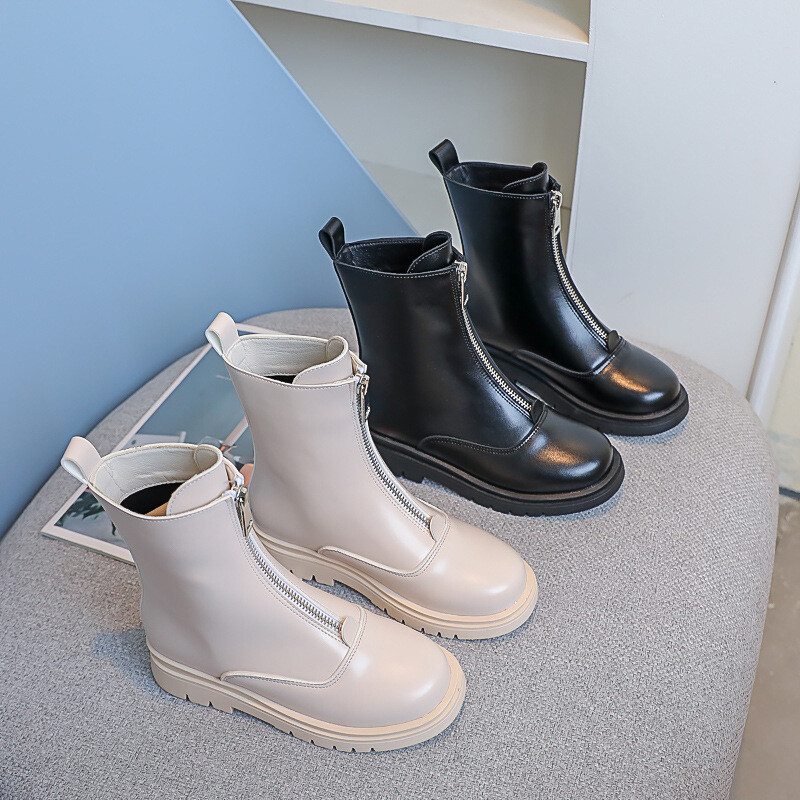 Meiteņu zābaki 2023. gada pavasarī un rudenī, jauni Mārtiņa zābaki bērniem, samta zābaki, īsi zābaki vienai princesei Catwalk.