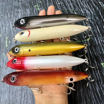 Fangbait Topwater Pencil Fishing Lure 126mm 26g Surface Floating Bait Top Water Lures for Seabass Pike Feeder Moonwalker Lure