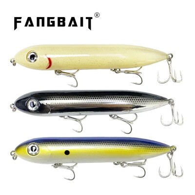 Fangbait Topwater Pencil Fishing Lure 126mm 26g Surface Floating Bait Top Water Lures for Seabass Pike Feeder Moonwalker Lure