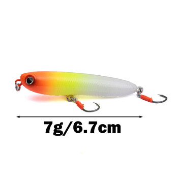 OUTKIT Риболовна примамка Плаващ молив StickBait примамка 7g Воблери Topwater Crankbait примамки Artificiais Long Casting Hard Bait