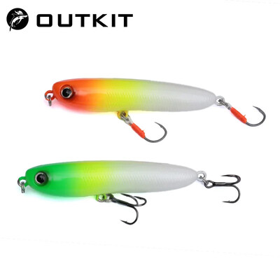 OUTKIT horgászcsalik lebegő ceruza StickBait csali 7g wobbler Topwater Crankbait műcsalik Artificiais Long Casting Hard Bait