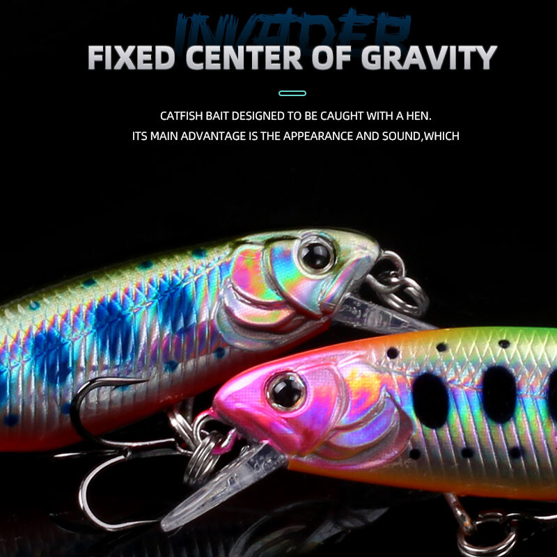 Magic Works Momeli tare Momeală nouă 2024 Articole de pescuit 53 MM Nalucă plutitoare Stiuca de apă dulce Wobbler Momeală artificială