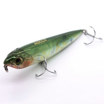 AOCLU Walking The Dog 60mm 3,4g 105mm 15,6g Hard Bait Floating Pencil Stick Fishing Lure Bass Surface Swimmer Water VMC Hook