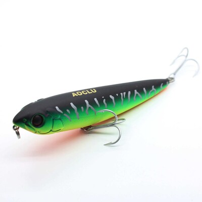 AOCLU Walking The Dog 60mm 3,4g 105mm 15,6g Hard Bait úszó ceruzabot horgászcsali basszus felszíni úszó vízi VMC horog