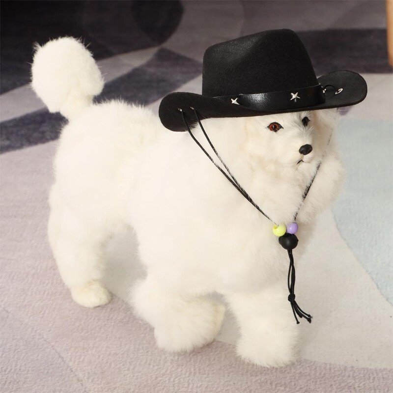 Vicces nyári kutyakalap Kutya Cowboy Kalapok Kutyák Macska Szabadtéri Kalapok Kutyák Kutyák Állítható Fejfedők Kisállat-kiegészítők Fotó kellékek