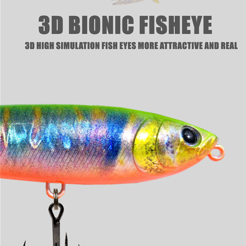 GREENSPIDE sraigtas pieštukas Topwater žvejybos masalas 95 mm 12,5 g Bass žvejybos reikmenys Žvejybos priedai Sūri vandens masalai Žuvies masalas