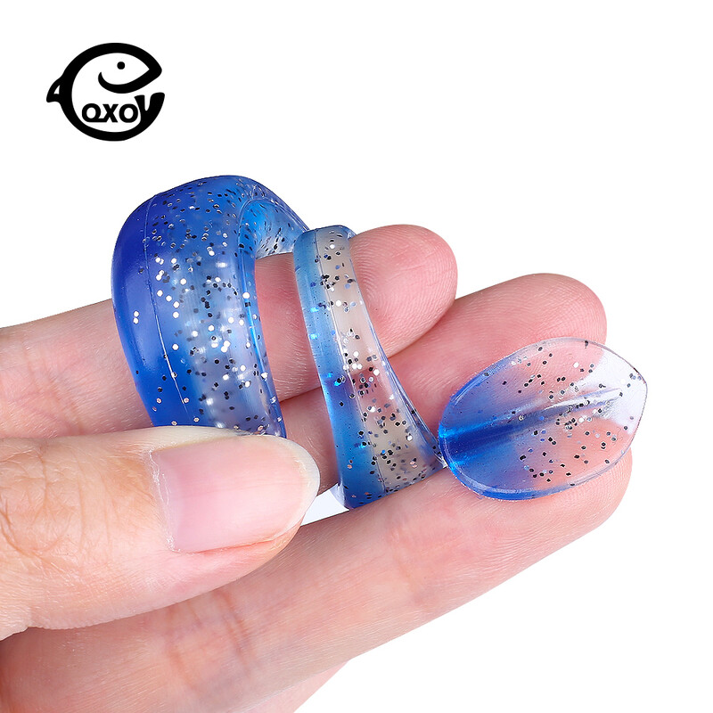 QXO 10db/tétel 5,1 hüvelykes 3,93 hüvelykes puha csalik szilikon csali tengeri hal Pva úszó wobblerek horgászáru mesterséges felszerelés