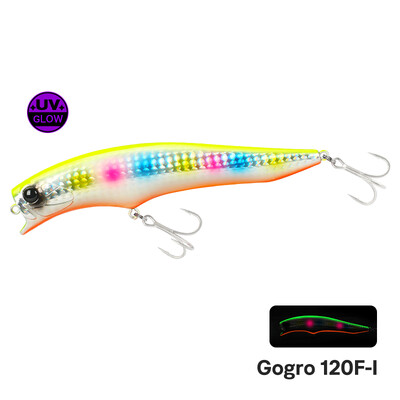 TSURINOYA 120F Ultra hosszú dobás, sekély hatótávolságú úszó Minnow Beach horgászcsali 120mm 20g 0-30cm GORGO sósvízi kemény csali