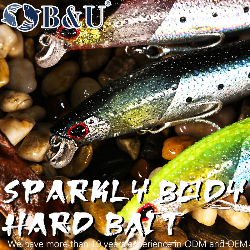 B&U JERK MINNOW 95 mm 12,7 g plaukiojantis vobleris slydimo vandens žvejybos masalas Minnow masalas kietas masalas, profesionalus gylis 0,1–0,5 m