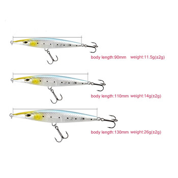 Fangbait topwater pencil lures stickbaits asturi 130 leurre de surface saltwater Bar lure 110 мм 130 мм за паламуд лаврак примамки