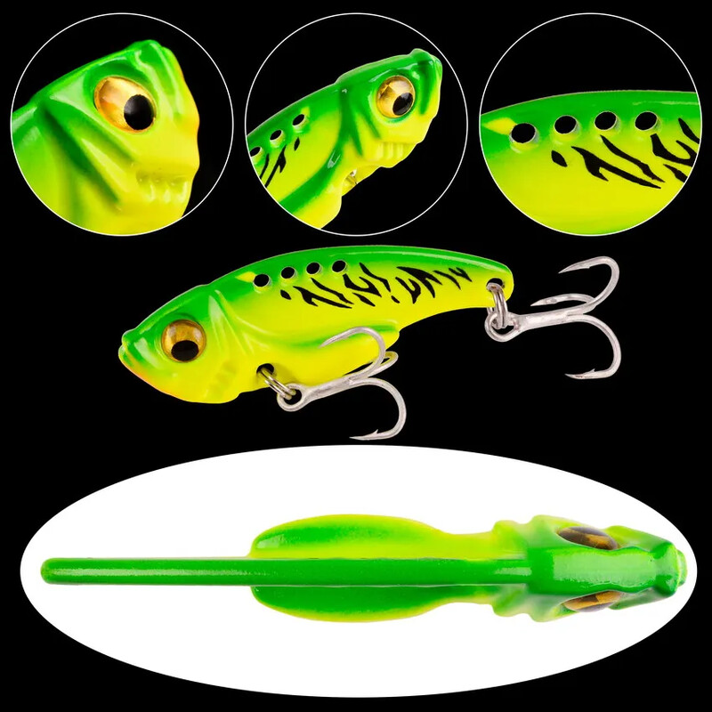 Aorace 5db/doboz Fém VIB 3/7/10/15/20g Horgászcsali Vibrációs Kanál Kemény Csali Crankbait Wobbler Swimbait Cicada VIB Tackle