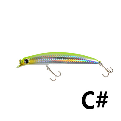 TOLU 1gab Makšķerēšanas mānekļi peldoša Minnow ēsma 130mm 25g cieta ēsma Mākslīgie vobleri Plastmasas makšķerēšanas piederumi ar āķiem