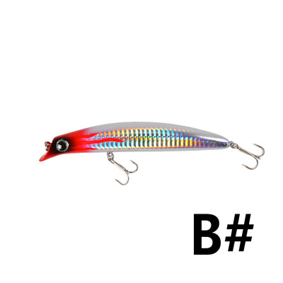 TOLU 1gab Makšķerēšanas mānekļi peldoša Minnow ēsma 130mm 25g cieta ēsma Mākslīgie vobleri Plastmasas makšķerēšanas piederumi ar āķiem