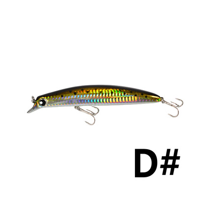 TOLU 1gab Makšķerēšanas mānekļi peldoša Minnow ēsma 130mm 25g cieta ēsma Mākslīgie vobleri Plastmasas makšķerēšanas piederumi ar āķiem