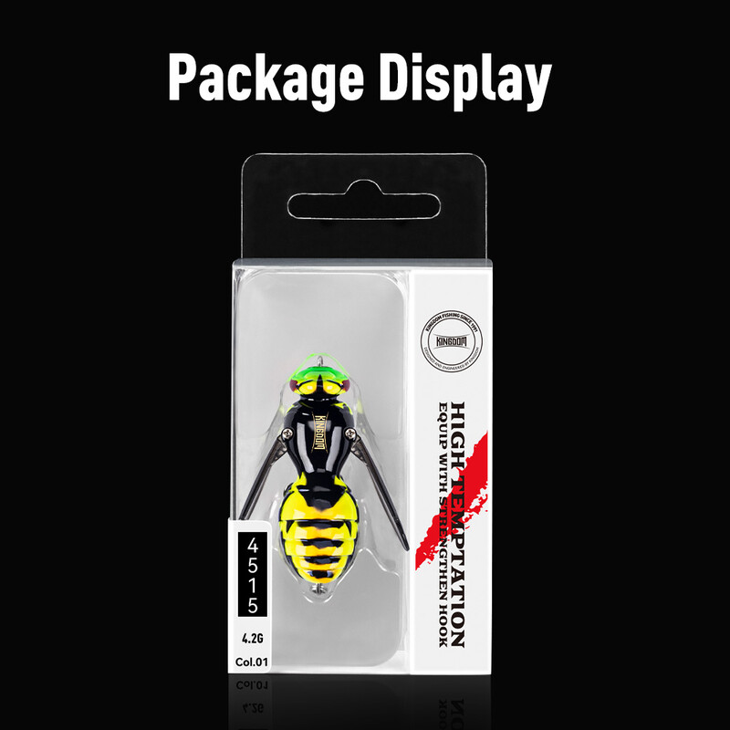 Karalistes lapsenes rāpošanas ēsma 4,2 g 40 mm kukaiņu bioniskā peldošā makšķerēšanas vilinājums peldēšanas ēsmas cietās mākslīgās ēsmas basa karpu līdaku makšķerēšana