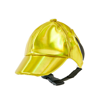 Kutya baseball sapka divatos PU kutya napkalap Kutya csúcsos sapka füllyukakkal Állítható kölyök sapka vízálló kültéri kisállat felszerelés kutya sapka