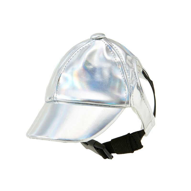 Kutya baseball sapka divatos PU kutya napkalap Kutya csúcsos sapka füllyukakkal Állítható kölyök sapka vízálló kültéri kisállat felszerelés kutya sapka